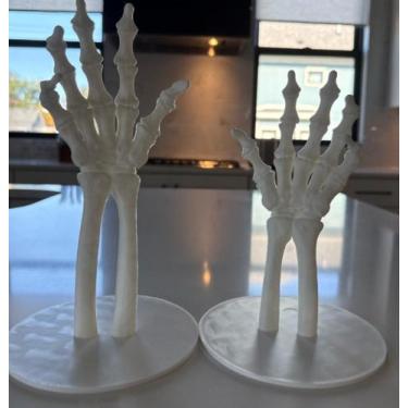 Imagem de Decoração de Aquário 3D Mãos de Esqueleto Realistas (Par) - 3DPowerUP