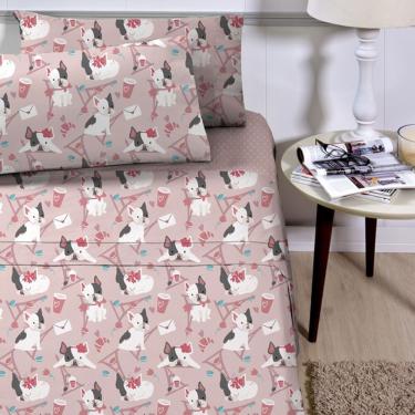 Imagem de Jogo De Lençol Planeta Mágico Solteiro 3 Peças Infantil Estampado - Dogs - 100% Poliéster