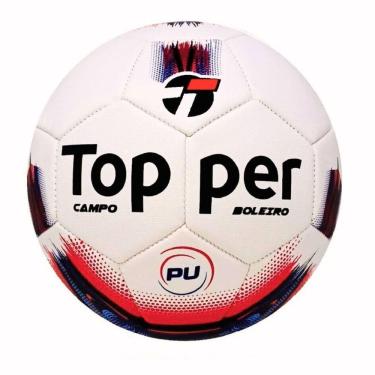 Imagem de Bola De Futebol Campo Topper Boleiro Hibrid Vermelho + Azul Tamanho Único