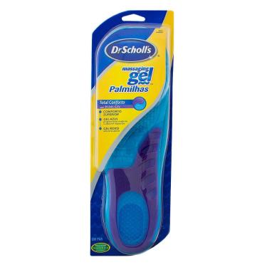 Imagem de Palmilha Dr Scholls Massaging Gel Masculina Tamanho Único (40 a 45) com 1 Par