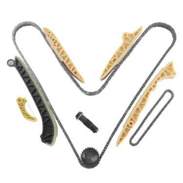 Imagem de INGKAN Kit de corrente de distribuição de motor M272 adequado para Mercedes W203 W211 W164 W221 C300 C350 CL550 CLK350 CLS550 E350 G550 GL450 GLK350 ML350 R350 S400 0 SL555 Motor 0 SLK280 3.0/3.5/4.6