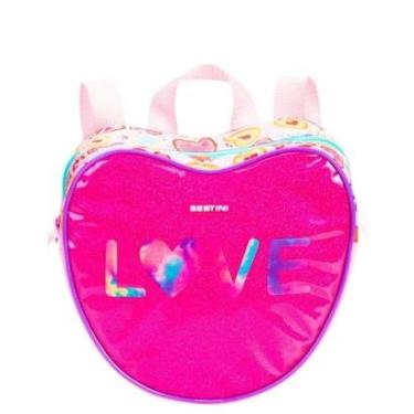 Imagem de Lancheira Escolar Sestini Grande 2 Em 1 X Love Rosa-Feminino