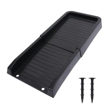 Imagem de Zorhch Bloco de respingos de calha de 61 cm - Extensões de calha resistentes para drenagem eficaz da água da chuva, sistema de drenagem de calha durável para proteger a base contra danos causados pela