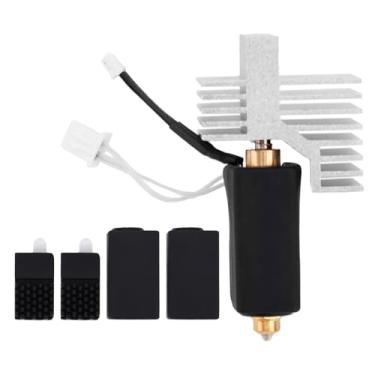 Imagem de 0,4mm Kit Hotend Cerâmico para Elegoo Centauri Carbon, Hotend Extrusora com Bicos Aço Temperado e Latão 2 Capas Silicone e 2 Escovas Bico para Manutenção Impressora 3D