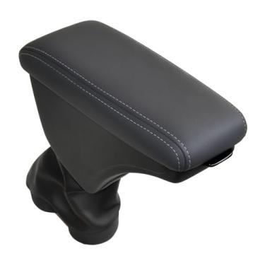 Imagem de Apoio de Braço Com Porta Objetos Articulado Para Ford Ka Sedan Hatch 2015-2020 (Grafite - Costura Grafite)