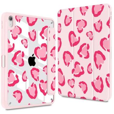 Imagem de CISSOOK Capa para iPad de 11 polegadas (A16) 2025 11ª geração/iPad 11 polegadas 2022 10ª geração, suporte de lápis embutido com capa traseira transparente com função despertar/hibernar e ficar de pé