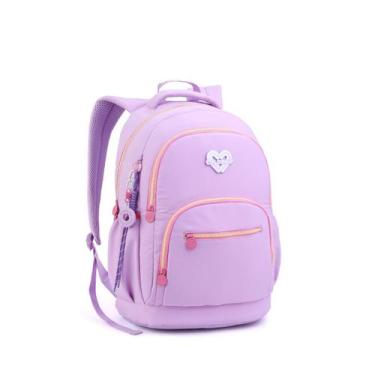 Imagem de Mochila Escolar Feminina Juvenil Espaçosa Para Notebook - Seanite, Rox