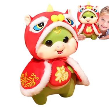 Imagem de Boneca de pelúcia de, pelúcias de mascote de | Boneca de pelúcia de de pelúcia mascote chinesa fofa | Decoração do Festival da Primavera de Animais Huggable do Ano Novo Chinês para Dormitório, Berçár