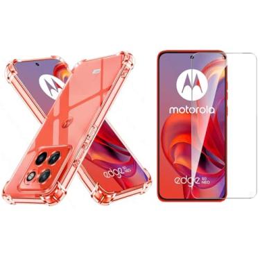 Imagem de Capa Capinha Case + Película de Cerâmica para Motorola Moto Edge 50 Neo