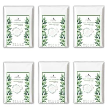 Imagem de Kit 6 Capas Protetoras Impermeáveis Plumelle, 70x50 cm, Tecido Impermeável, Antialérgico, Toque Confortável, Lavável em Máquina