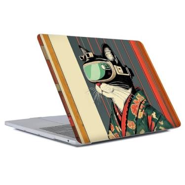 Imagem de Punmada Capa transparente para MacBook Pro de 14 polegadas, versão 2021/2023, modelo A2442/A2779, capa rígida para laptop, estampa japonesa Cyberpunk