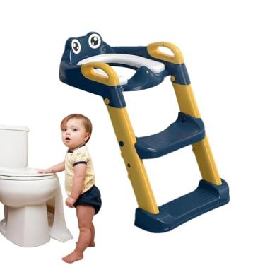 Imagem de Shakven de treinamento potty, assento sanitário infantil com degraus - dobrável para banheiro penica - Banquinho impermeável para treinamento de penico, assento para penico para crianças, meninos e