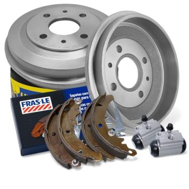 Imagem de Kit Freio Traseiro Completo Compatível com Uno Palio Siena até 2013 HF36 + FI/97-CPA + Cilindros C3472 – Tambores + Sapatas + Cilindros