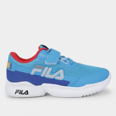 Imagem de Tênis Infantil Fila Split Vlc, Azul, Vermelho, 31