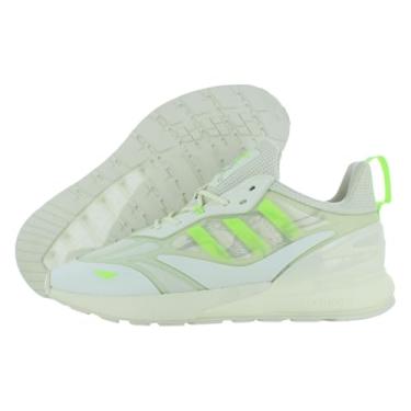 Imagem de adidas Tênis masculino Zx 22 Boost, Matiz branca/verde sinal/cinza dois/branco gelo, 42