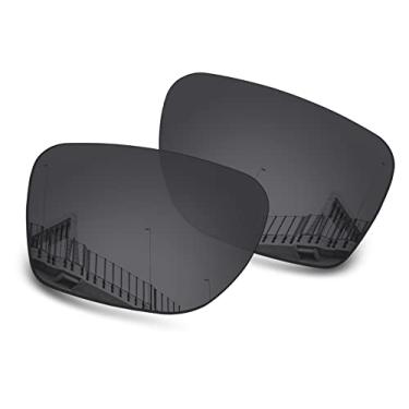 Imagem de Well-aimed Lentes de reposição polarizadas de 1,5 mm para óculos de sol Oakley Sylas OO9448, antiarranhões, resistente a impactos, proteção UV, preta