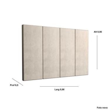 Imagem de Painel Cama Box Fantasy 0,90 Tecido Suede Cor Nude Comprar - Comprar M