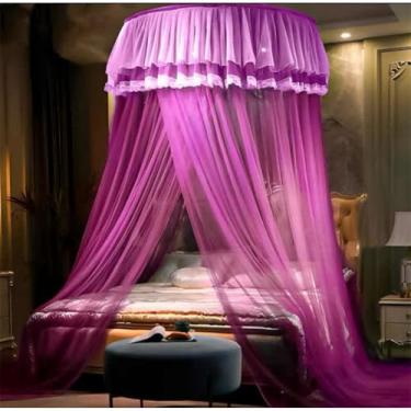 Imagem de Mosquiteiro Teto Casal Gigante com Abertura Lateral 14m para Box/Queen/Super King(ROSA,GIGANTE KING 14M)