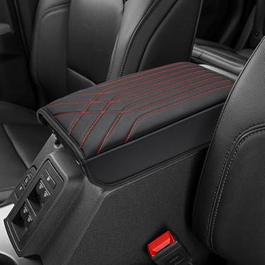 Imagem de KBH Capa de apoio de braço para console central para Ford Bronco 2021-2025 2 portas e 4 portas, protetor de tampa de console intermediário capa de descanso de braço, anti-arranhões, pontos