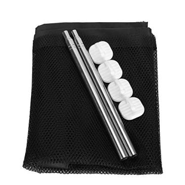 Imagem de CUOFYUNL Rede de isolamento para cães Cerca de segurança portátil dobrável Porta de malha retrátil Suprimentos para animais de estimação