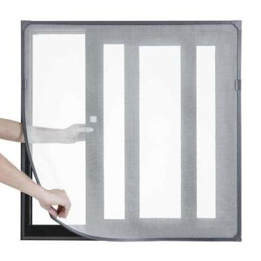 Imagem de Mosquiteiro Magnético para Janelas – Tela Anti-Insetos, Fácil e Pratico 125 cm X 155 cm Safe Home