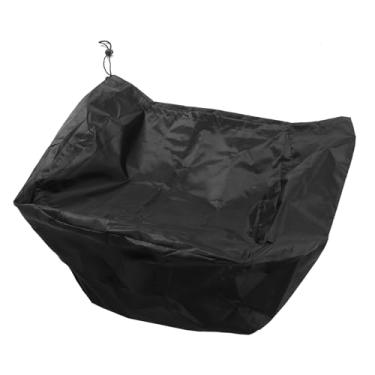 Imagem de GLOGLOW Capa Retrátil do Carretel de Mangueira de Jardim, Preta, à Prova d'água, Montada na Parede, Prata Revestida Com Tecido Oxford 420D, 21,65 X 21,65 X 11,81 Polegadas, Com Saco Com Cordão