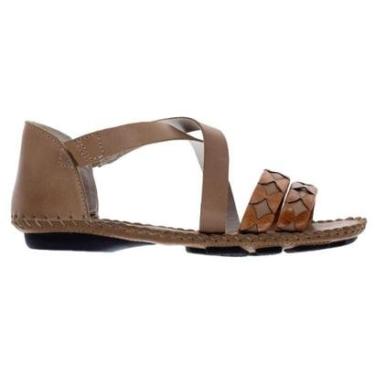 Imagem de Sandália Rasteira Andacco Valira 12380 Couro Nude-Feminino