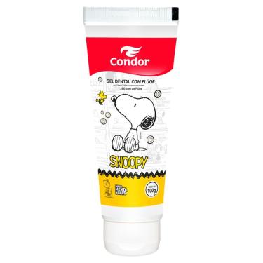Imagem de Gel Dental Infantil Condor Com Flúor Snoopy Sabor Menta Suave 100G