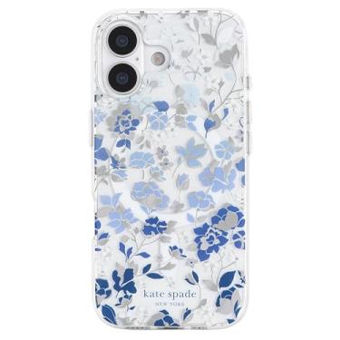 Imagem de Kate Spade New York Capa para iPhone 17 - Compatível com MagSafe - Capa de telefone de designer - Pedras azuis de canteiro de flores