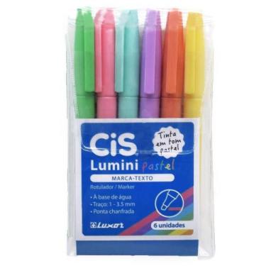Imagem de Marca Texto CIS Lumini Pastel - Estojo 6 cores