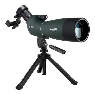 Imagem de Luneta SVBONY SV28 25-75x70mm com tripé e adaptador de telefone