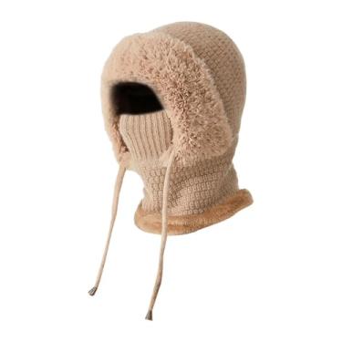 Imagem de Generic Balaclava com capuz, gorro térmico de inverno para escalada, patinação, motociclismo, ciclismo e esqui, Cáqui