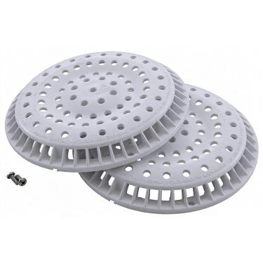Imagem de Eudaimonia Tampa redonda de drenagem de piscina 642-2150V, para plástico hidroviário, capa e moldura antivórtice de 20 cm, espaçamento de parafuso de 18 cm