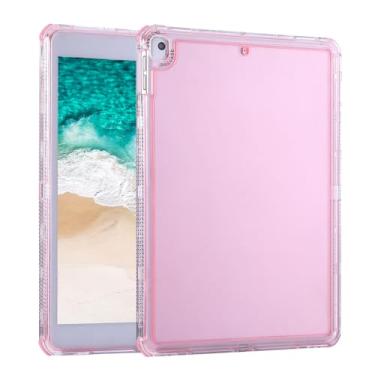 Imagem de Capa para iPad 6ª/5ª geração de 9,7 polegadas (2018/2017) e iPad Air 2/Air 1 de 9,7 polegadas (2014/2013), capa UUcovers transparente macia e traseira rígida à prova de choque para iPad Air 2ª/1ª
