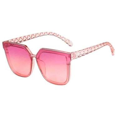 Imagem de Óculos de Sol de Armação Grande em Cores Candy para Homens e Mulheres, Ideais para Esportes ao Ar Livre, Corrida e Ciclismo, nas Cores Rosa e Roxo.