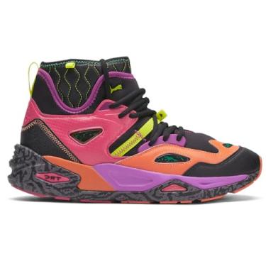 Imagem de PUMA Tênis masculino TRC Blaze Mid Ski Club com cadarço casual - vermelho, Rosa vermelho/laranja avermelhado/verde verde verde, 44