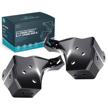 Imagem de Suporte de para-choque dianteiro do lado esquerdo do passageiro para Freightliner Cascadia & M2 106-21-29688-001 substituição, extensão dianteira de 7,6 cm, liga de alumínio, acabamento preto