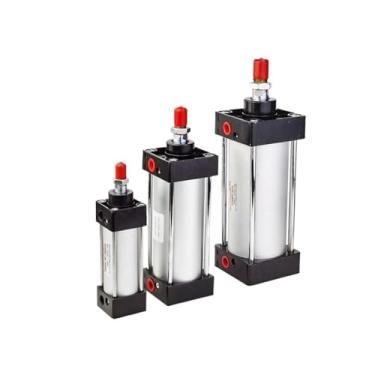 Imagem de Cilindro pneumático padrão SC50/63 mm Curso 25/50/75/100/200/300/1000 mm Cilindros pneumáticos de dupla ação pistão 1 peça (curso 25 mm, SC50 (furo 50 mm))