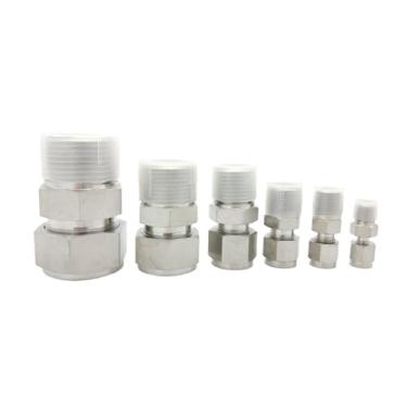 Imagem de 5 peças/lote NPT rosca tubo OD métrico mm tipo conector macho aço inoxidável SS316L MC 3000PSI rosca encaixe de tubulação (MC-10 10 mm, NPT 1-4)