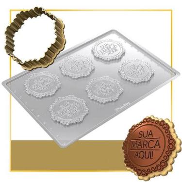 Imagem de Forma Personalizada para Chocolate - Choco Biscuit - no-brand, Brasão,