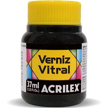 Imagem de Verniz Vitral, Acrilex 081400520, Preto, 37 ml, Pacote de 6