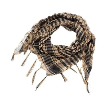 Imagem de Cachecol Tático Unissex Leve E Respirável Com Estampa Xadrez Para Moda