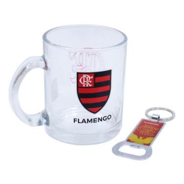 Imagem de Kit Caneca De Vidro Flamengo + Abridor De Garrafa Promoção - Minas de 