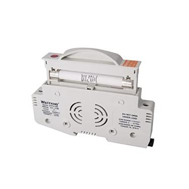 Imagem de 2 conjuntos de porta-fusíveis solares fotovoltaicos com fusível de 10 x 85 m, limite de corrente de alta pressão de 1500 VCC para caixa combinadora fotovoltaica (10a)