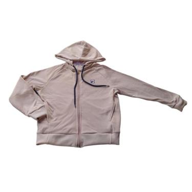 Imagem de Agasalho Feminino Juvenil Fila Rose Capuz + Calça Bolsos Kit-Feminino