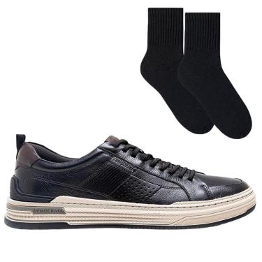 Imagem de Kit Sapatênis Democrata Mike Masculino + Par de M-Masculino