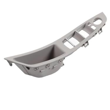 Imagem de Lhd rhd substituição interior maçaneta da porta interna unidade principal puxar guarnição capa Compatível com bmw série 5 (f10/f11) 520i, 523i, 525i(LHD Grey)