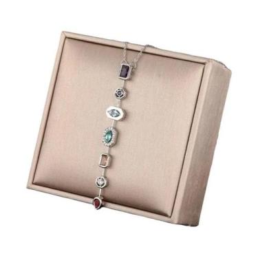 Imagem de Colar Longo Retro Feminino Com Zircônia E Franjas, Joia De Luxo Leve C