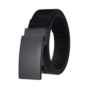 Imagem de Cinto Tático Unissex De Lona Com Fivela De Metal, Cinto De Nylon Elást