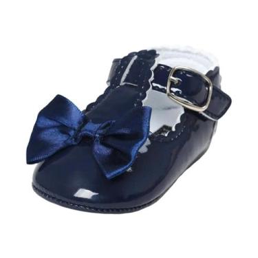 Imagem de Sapatos De Vestido Clássicos Para Meninas Bebês Com Laço De Borracha A
